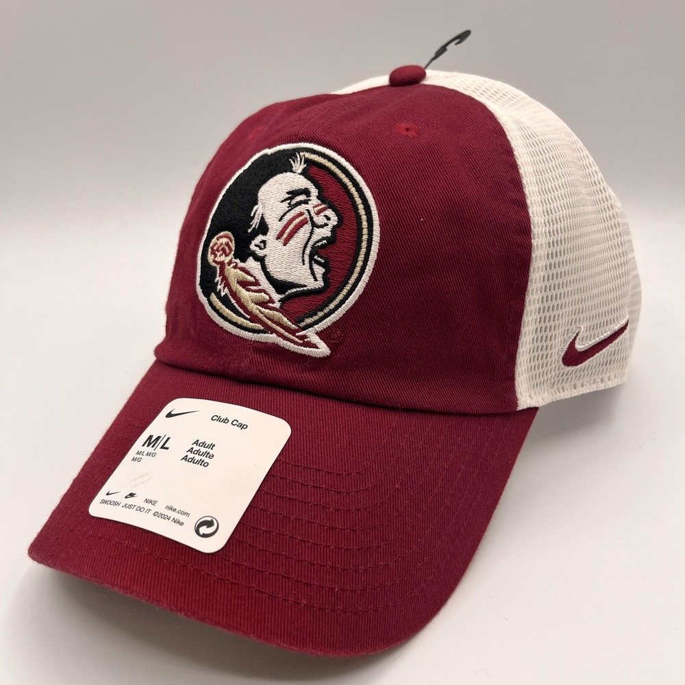 Florida‎ State Seminoles Nike Hat Cap FSU Strap Back Trucker Large Football NEW